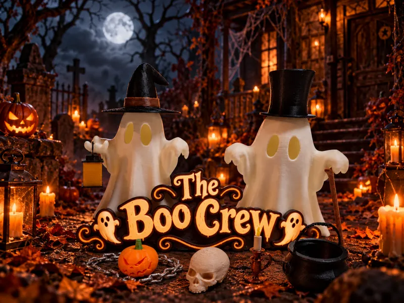 The Boo Crew – Fantasmas y accesorios de Halloween