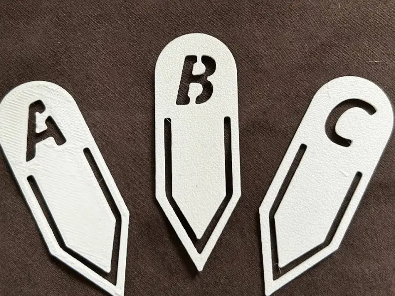 Simple Letter M Bookmark
