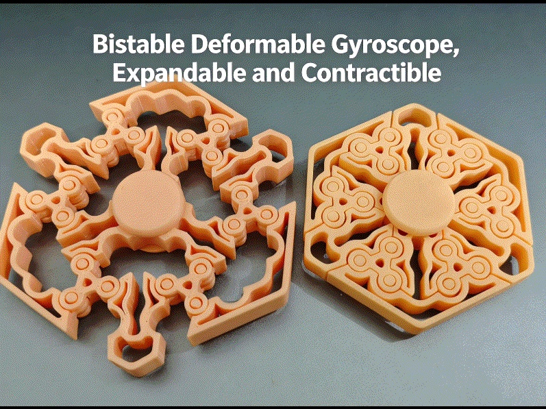 Hollow out bistable gyroscope - active/Transforming toy