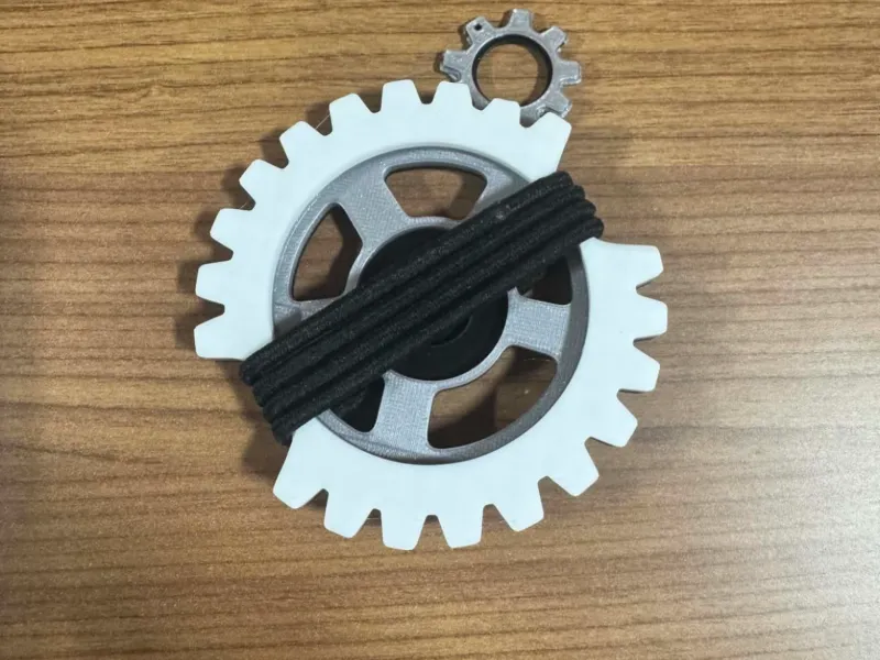Suporte de Elástico de Cabelo em Forma de Engrenagem – Mecânico / Steampunk