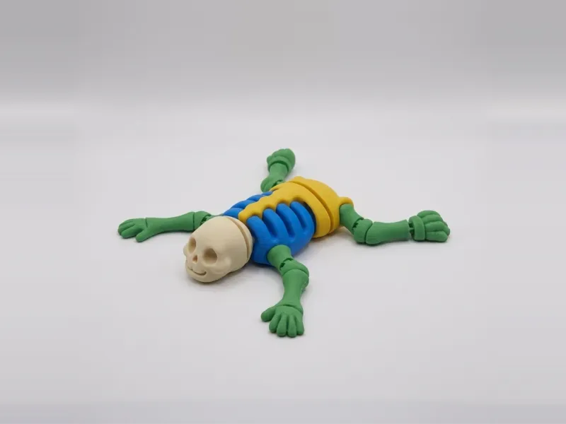 Flexi Skeleton - Print-in-Place Articulated Halloween Toy