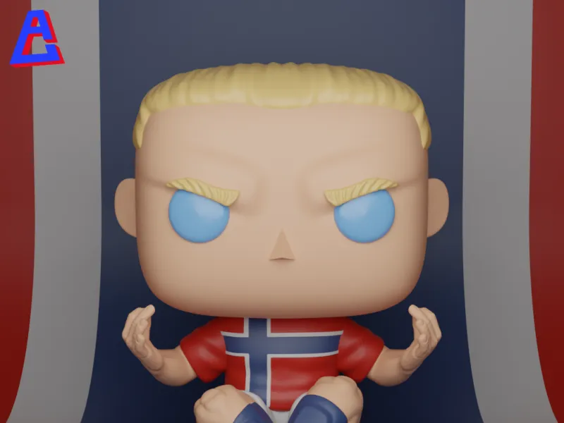 Erling Haaland Norway Funko Pop Style