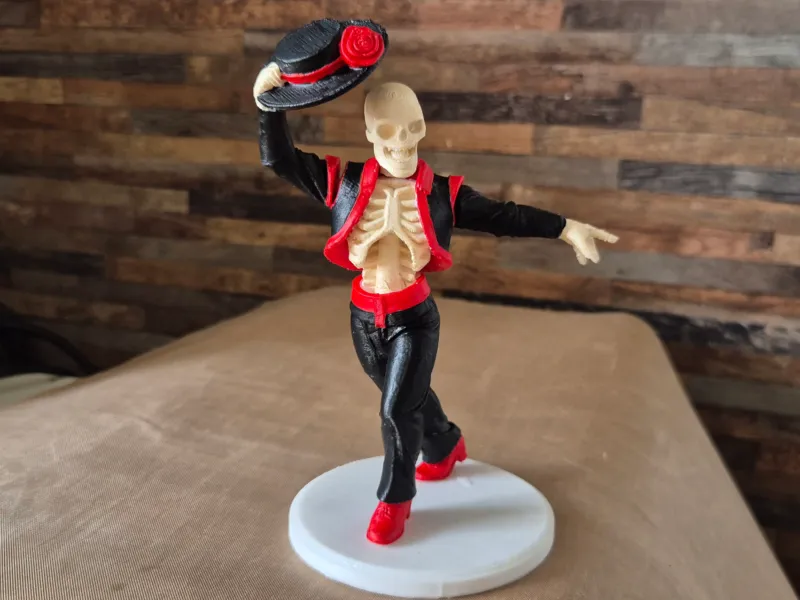 Squelette flamenco articulé