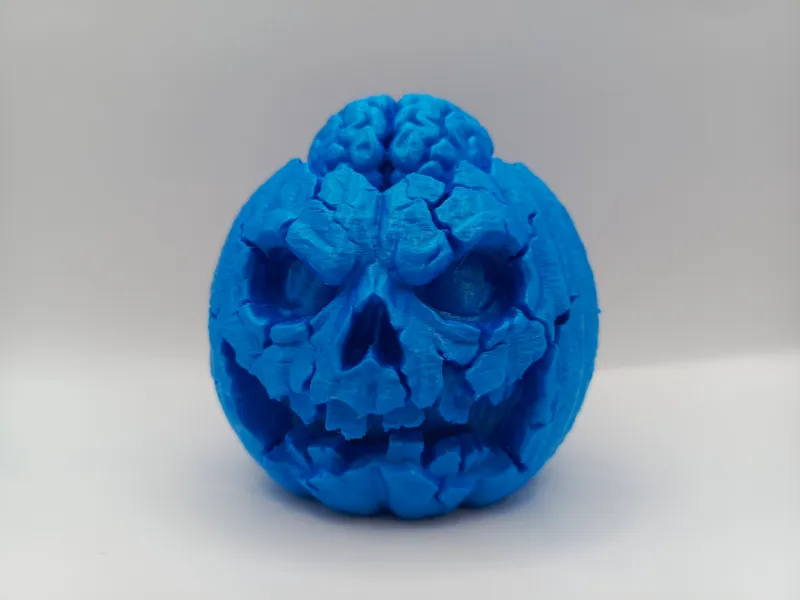 Zombie Skull Pumpkin - Halloween Decor