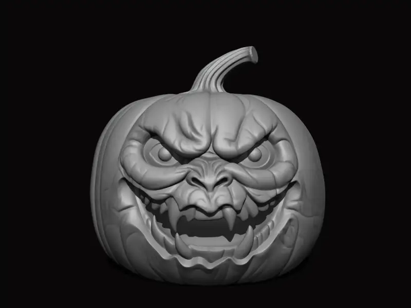 Monster Pumpkin for Halloween