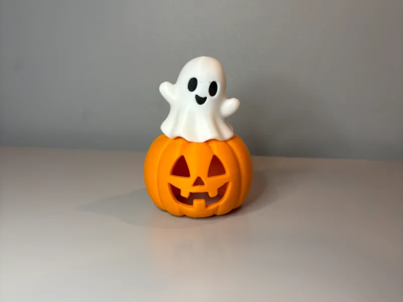 Boo im Kürbis – Halloween-Teelichthalter