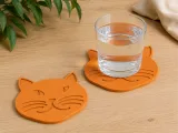 Cute Cat Face Drink Coaster-0