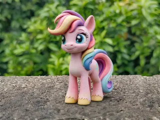 Pink Rainbow Pony Lily