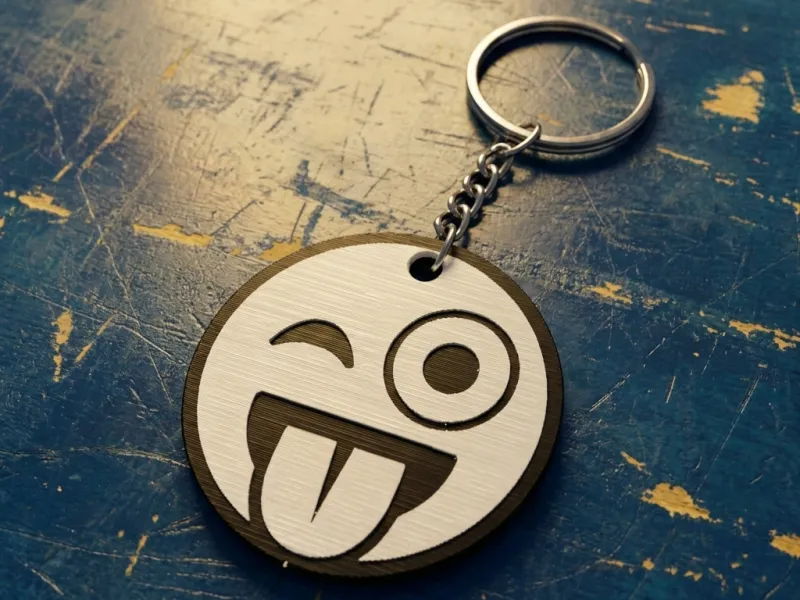 Keychain Emoji  _ guiño