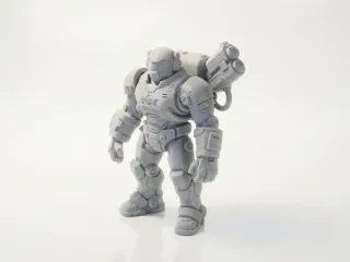 Big Bot Robot Warrior Fantasy 3D Printable