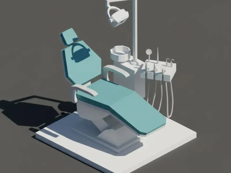 Low Poly Dentist Chair