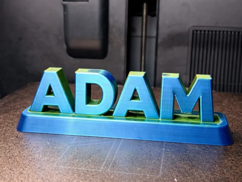 Custom Name Stand – Clean 3D Printed Desk Sign