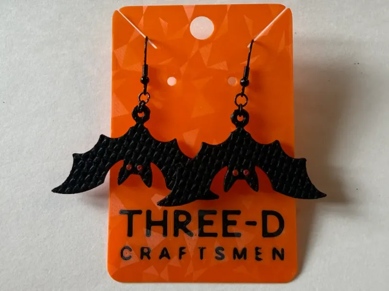 Knit Bat Earrings