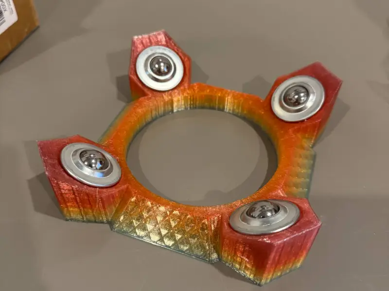 4 bearing bowling ball roller stand