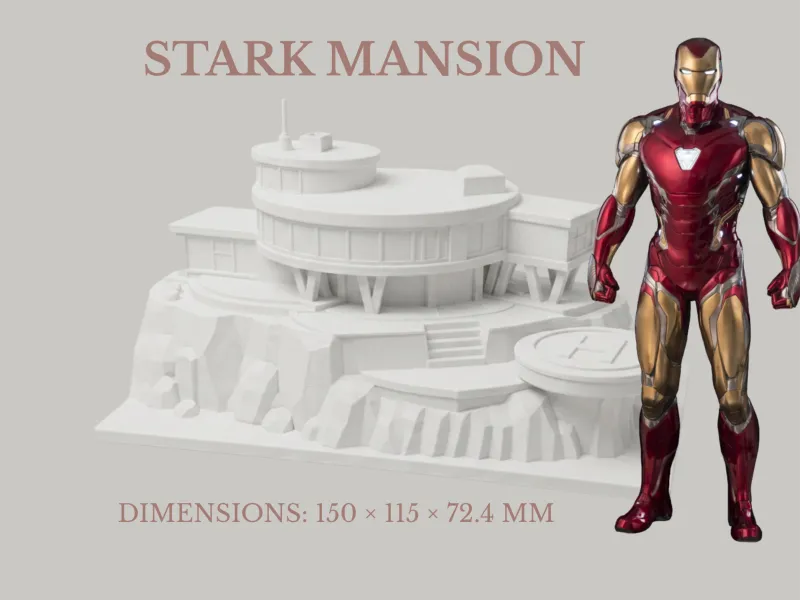 Stark Mansion - Iron Man 3D Model