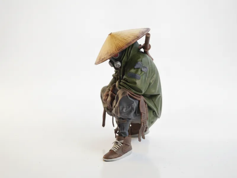 Hooded Assassin Fantasy Figurine 3D Printable