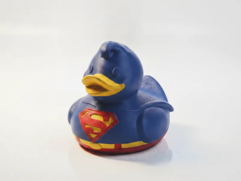 Papera di Gomma Superman Eroe da Collezione Stampabile in 3D