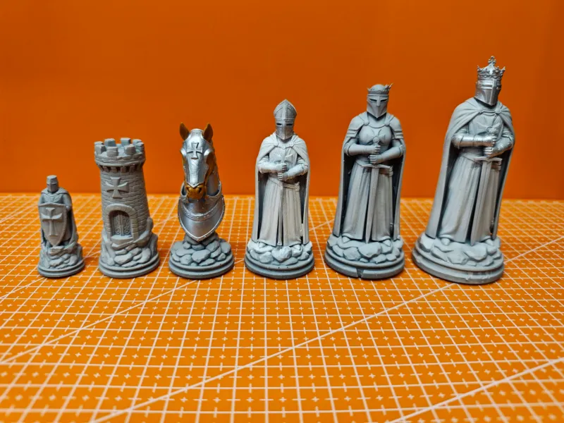 Chess Set ~ Templars Vs Saracens Set 3 ~ Knights