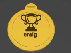 craig championship medal