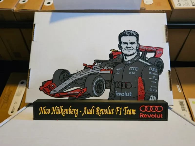 Nico Hulkenberg Audi Revolut f1 team display