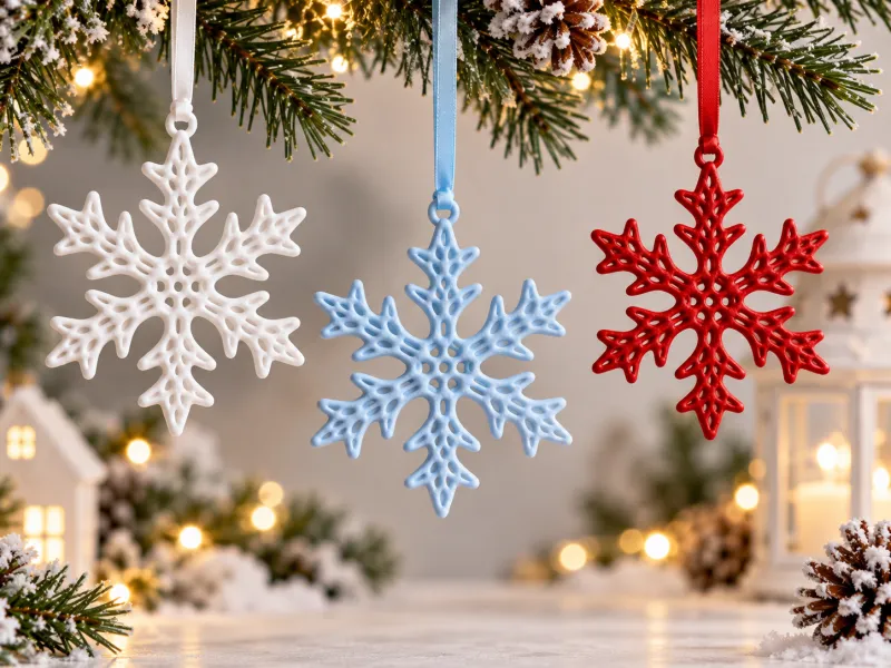 Schneeflocken-Weihnachtsornament