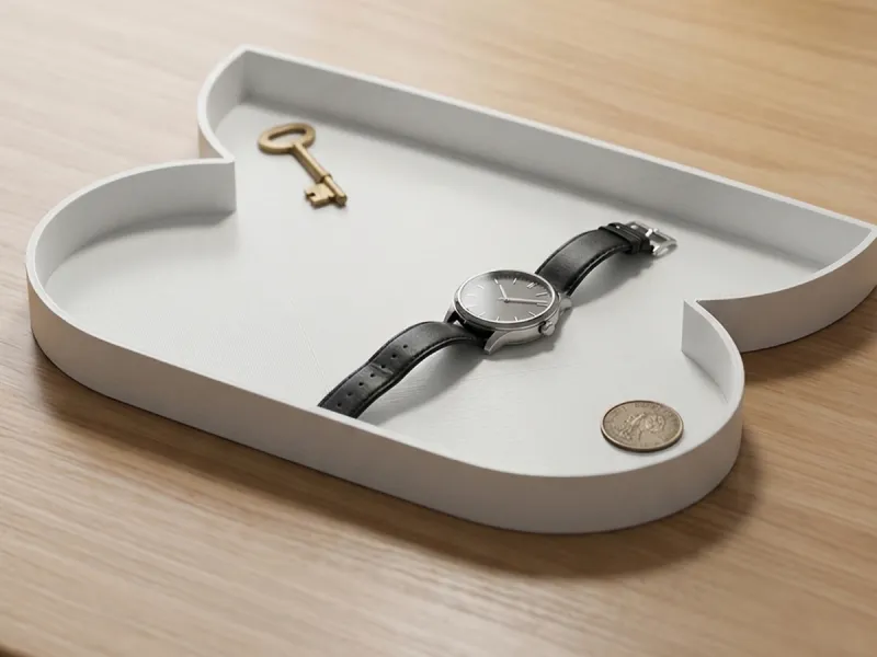 Minimalist Desk Organizer – Key Holder, Phone Stand