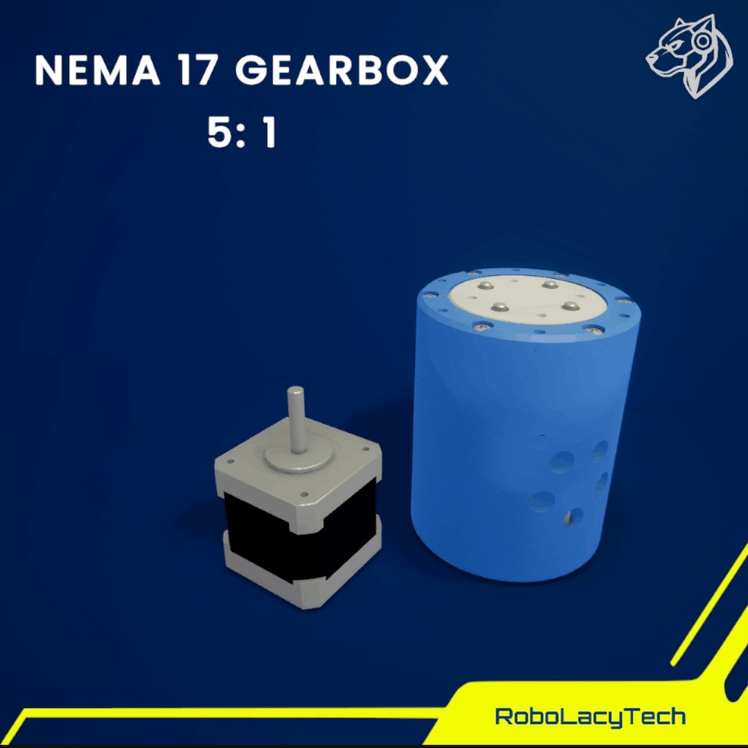 Gearbox for Nema 17 Motor 5:1-0