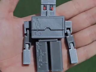 MINECRAFT GOLEM FLEXI PRINT IN PLACE