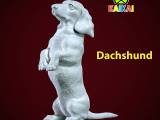 Dachshund Dog standing statue - Dachshund model - 3D print-0