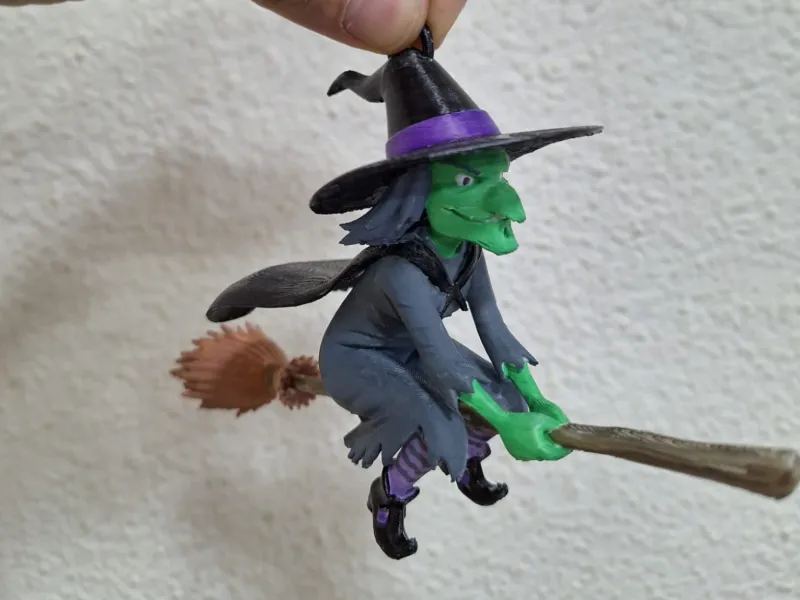Cadılar Bayramı Asılı Cadı / Asılı Uçan Cadı 3D