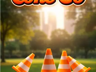 Cone-Go | Walking Traffic Cone – Print in Place