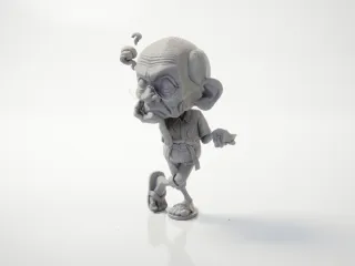 Old Man Holding Note Figurine Miscellaneous 3D Printable