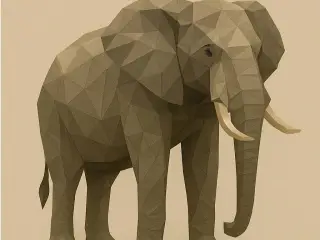 Elefante Low Poly