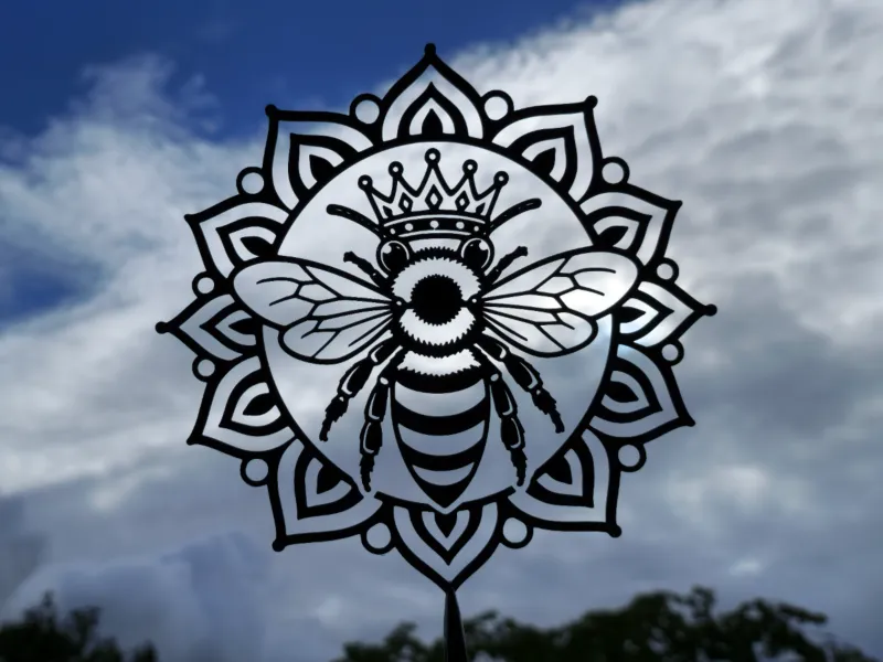 Königin-Biene-Mandala-Wandkunst