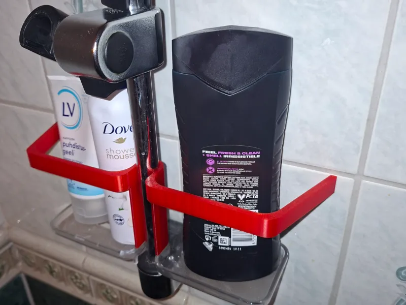 Universal Shower Shelf Bottle Guard – Easy Snap-On Retrofit