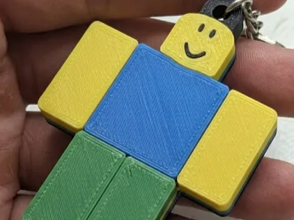 Portachiavi apri lattine Roblox Noob Multicolore stampa facile