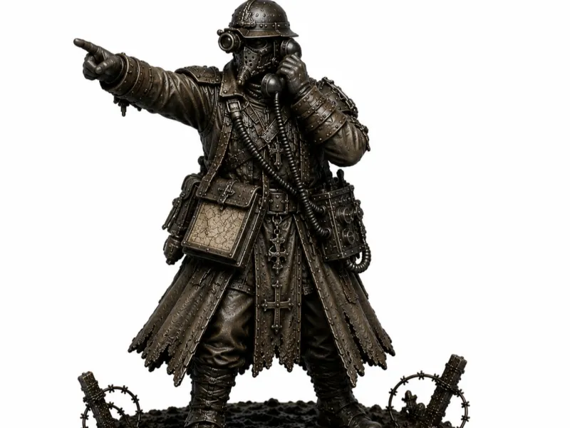 Grimdark WO1 utopie officier steampunk