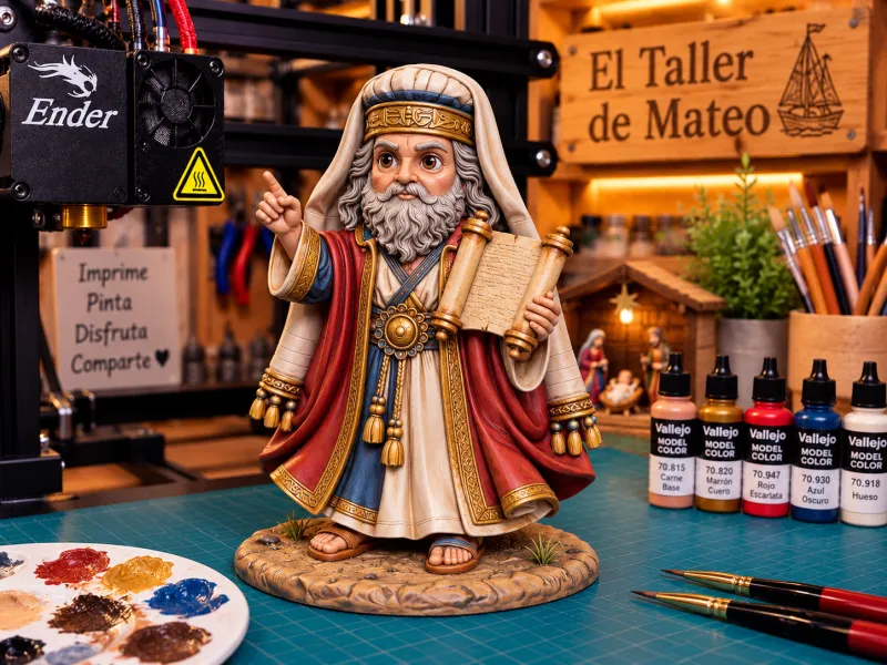 Anciano Fariseo con Pergamino – El Taller de Mateo