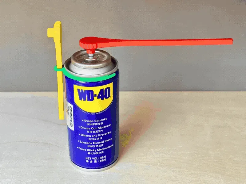 WD-40 Lubricants - Rotating Nozzle + Tube Holder