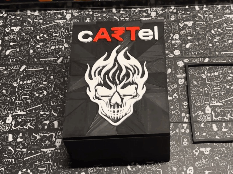 Magnetische Tätowiermaschinen-Box – Premium 3D-gedruckter Organizer