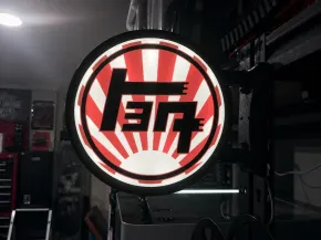 TEQ Rising Sun lightbox Sign System
