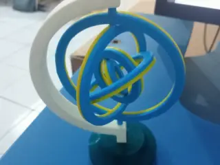 Gyroscope Fidget, Desktop Gyroscope Model, 3D Desk Toys