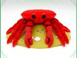 Articulated Crab with Sandy Base - multicolor - no supports-0