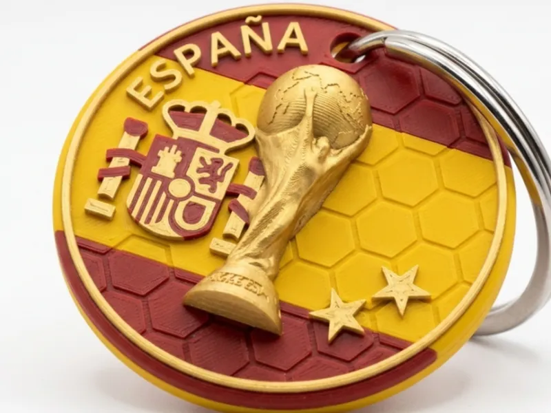 LLAVERO ESPAÑA CAMPEÓN (2 ESTRELLAS)