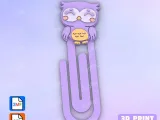 Paperclip Female owl - bookmark-0