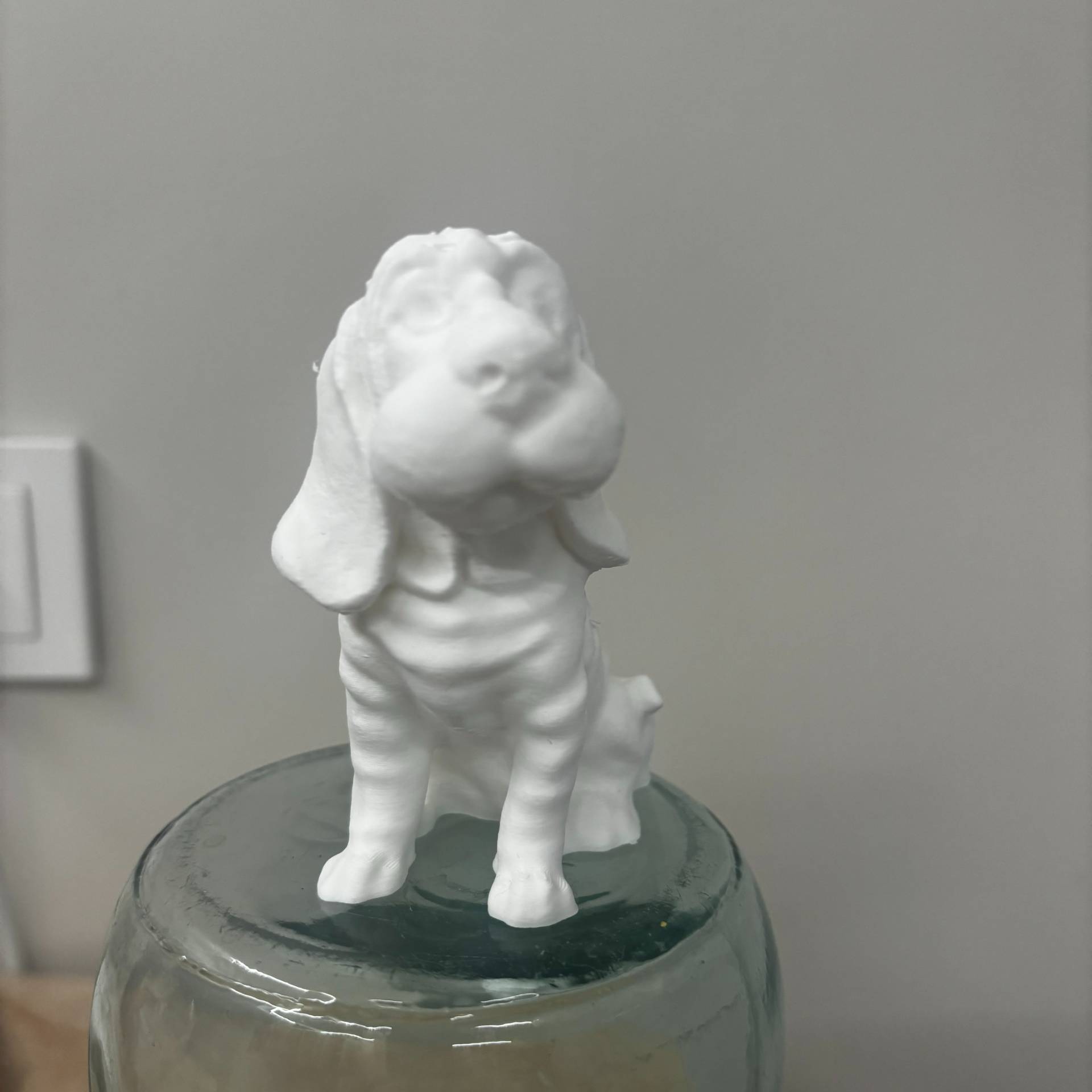 Cute dog sculpture