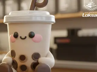 tea keychain