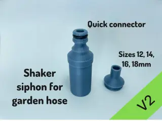 Shaker Siphon for Garden Hose v2