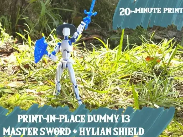 一体化打印Dummy13海利亚盾+大师之剑