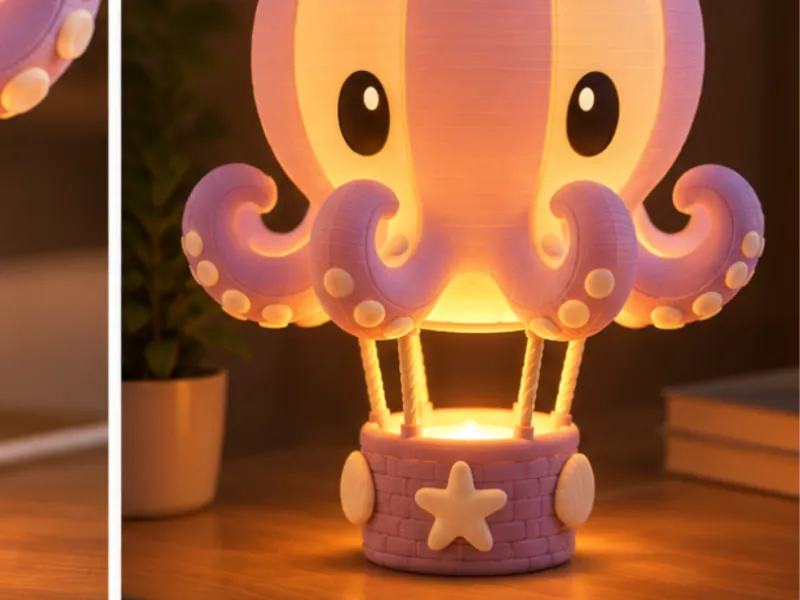 Octopus Hot Air Balloon Lamp